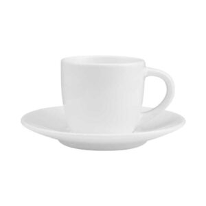 Sublimation White Ceramic Cup & Saucer 100ml Capacity