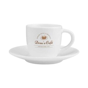 Sublimation White Ceramic Cup & Saucer 100ml Capacity