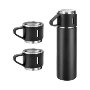 TERROA – Vacuum Flask Gift Set with Two Cups (140ml)