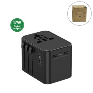 Universal Travel Adapter with 4 Plug Types (2500W Max)