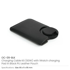 Charging Cable Kit with PU Leather Pouch