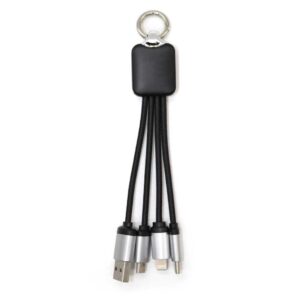 3-in-1 Multi-Charging Cable with Light-Up Logo