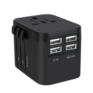 All-in-One Universal Travel Adapter (4 USB Ports)
