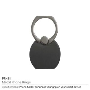 Metal Phone Ring Holder (Black)