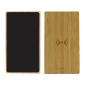 Bamboo Wireless Power Bank (Light-up Logo) (10000mAh)