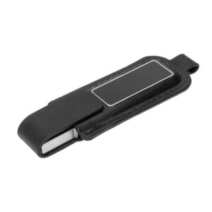Leather Light-Up USB Flash Drive (Black, USB 2.0, 32GB)