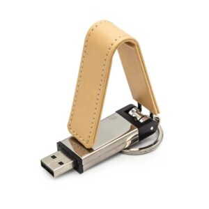 Leather Keychain USB Flash Drive (USB 2.0)