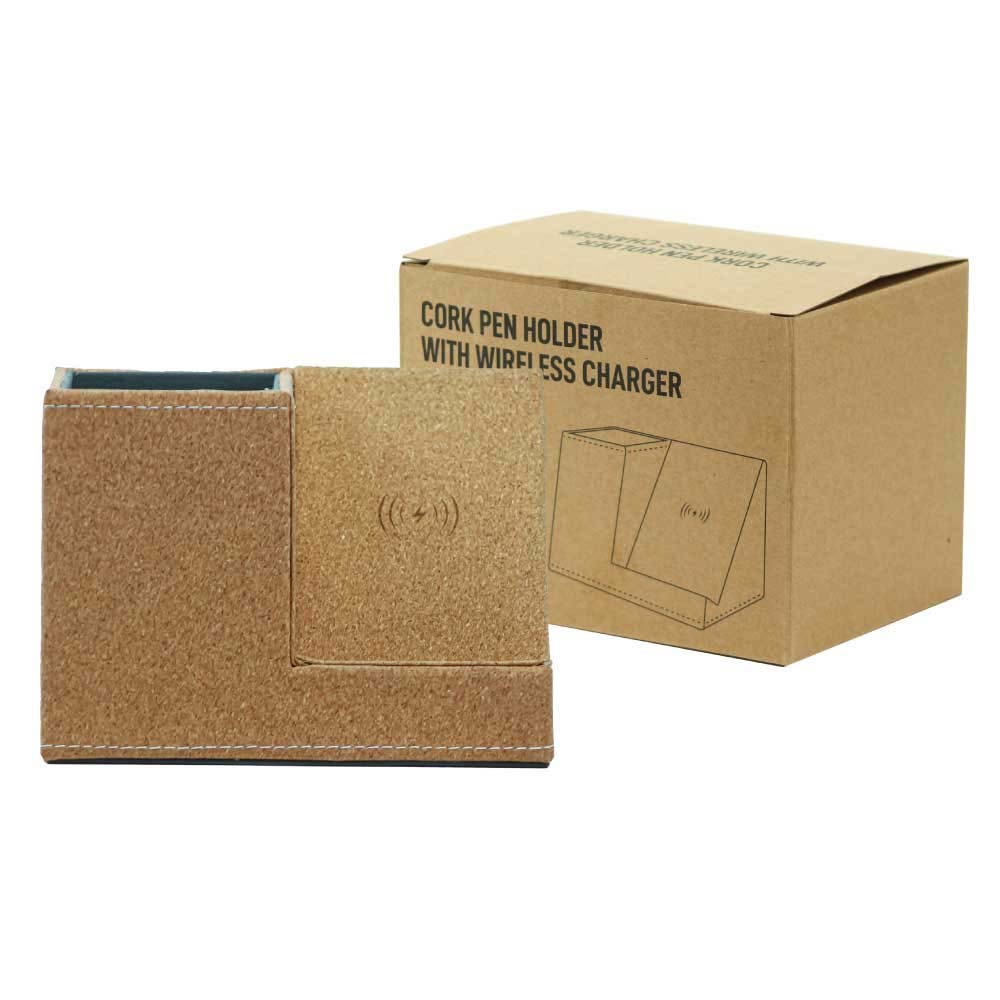 tg wc 08 cork pen holder wireless charging 10w 3 Cork Pen Holder with Up to 10W Wireless Charging - Image 3