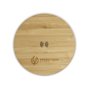 Bamboo & Recycled ABS Wireless Charger Pad Up to 15W (Qi Compatible)