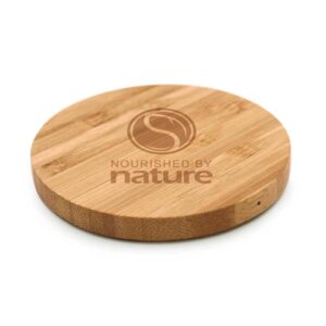Bamboo Wireless Charger Pad Up to 10W (Qi Compatible)