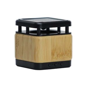 Bamboo Bluetooth Speaker with Up to 15W Wireless Charging (400mAh)