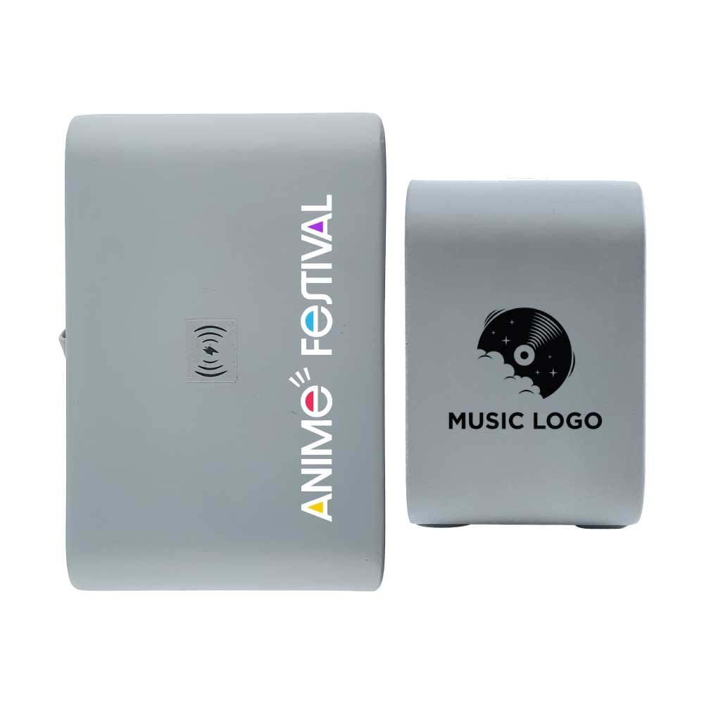 tg wc 38 bamboo limestone cement wireless charger clock 2 Bamboo & Limestone Cement Wireless Charger Clock - Image 3