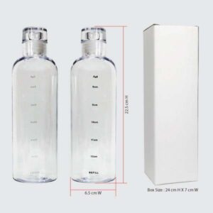 Transparent Borosilicate Water Bottle