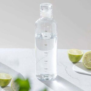 Transparent Borosilicate Water Bottle