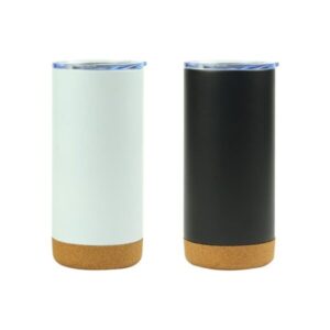 Travel Tumbler with Cork Base 450ml Stainless Steel