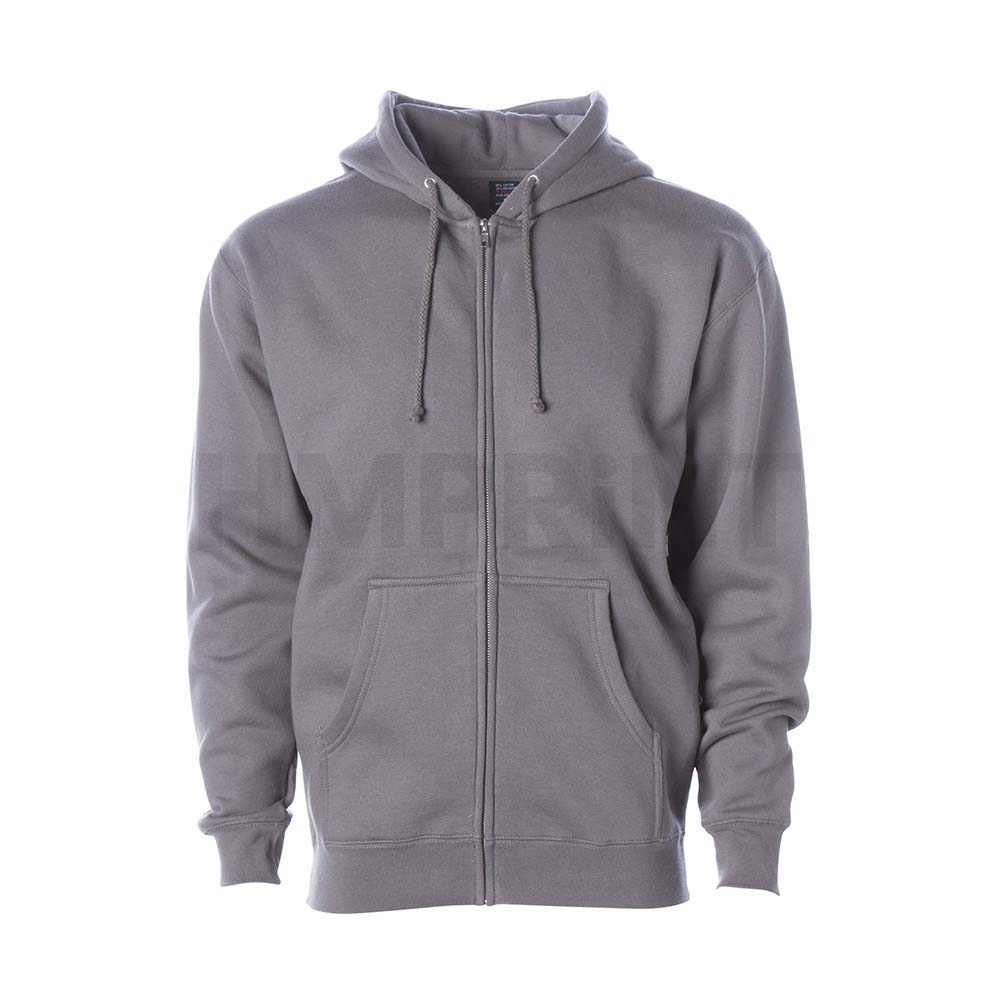 ua hzp 05 grey hoodie with zipper Light Grey - Zip-Up Hoodie