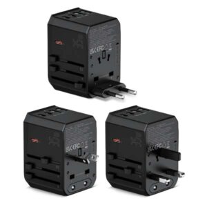 Universal Travel Adapter Light Up Logo