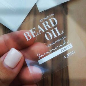 PVC White Sticker