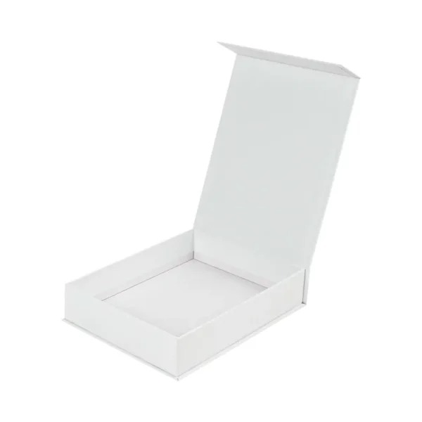 white packaging box GS BX 01 main White Cardboard Packaging Box with Front Flap Opening