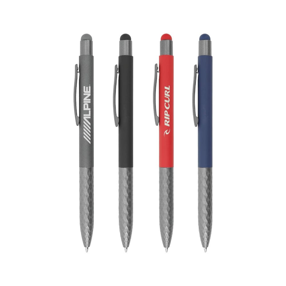 wi mp 04 metal stylus pen textured grip 145x10x15mm printed Metal Stylus Pen with Textured Grip (145 x 10 x 15 mm) - Image 2