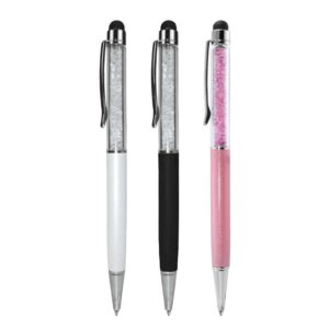 Metal Pen with Crystal & Stylus (145 x 11 mm)