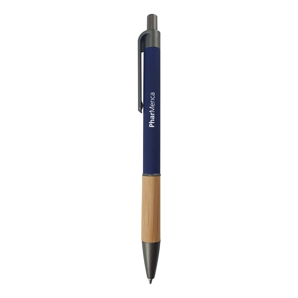 wi mp 35 aluminum pen bamboo grip 142x10mm printed Aluminum Pen with Bamboo Grip (142 x 10 mm) - Image 2