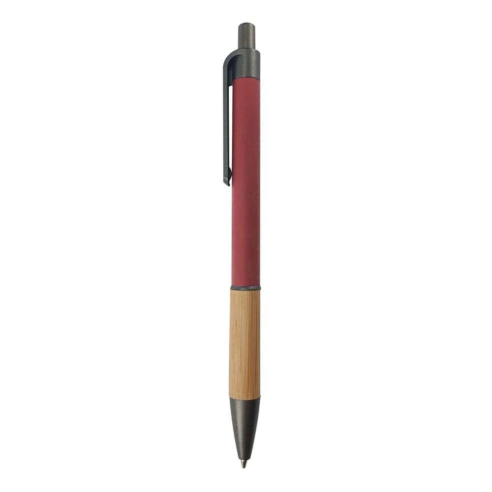 wi mp 35 aluminum pen bamboo grip 142x10mm red Aluminum Pen with Bamboo Grip (142 x 10 mm) - Image 4