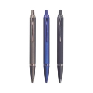 Soft Touch Metal Ballpoint Pen (Blue Ink)