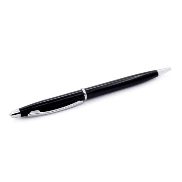 wi mp 64 slim twist action metal ballpoint pen blk Slim Twist-Action Metal Ballpoint Pen (140 x 12 mm) - Image 2