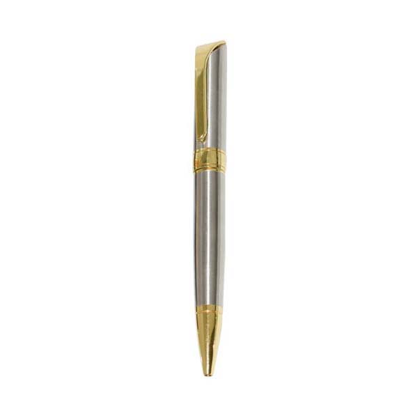 wi mp 70 glossy twist action metal ballpoint pen with clip slv gld Glossy Barrel Twist-Action Metal Ballpoint Pen With Clip (135 x 17 mm) - Image 6