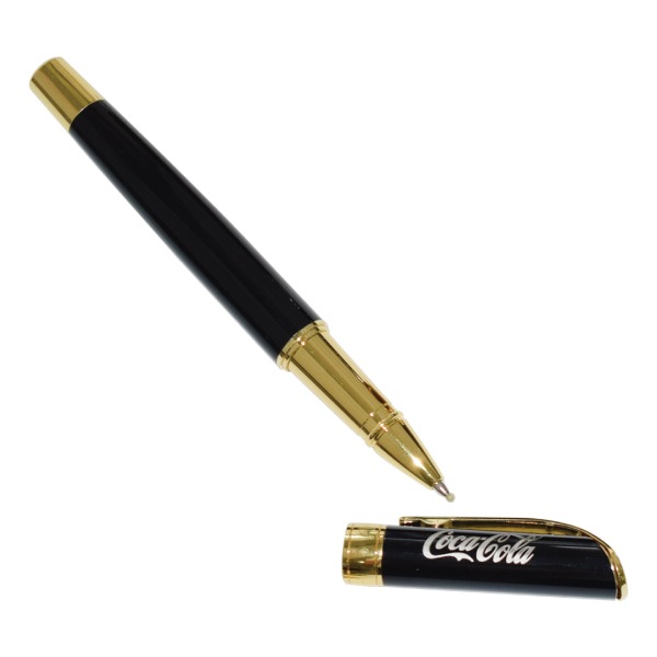 wi mp 71 glossy metal rollerball pen with cap main1 Glossy Barrel Metal Rollerball Pen With Cap (135 x 17 mm) - Image 6