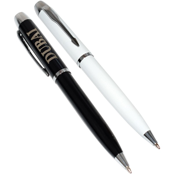 wide body chrome twist ball pen wt mp 65 printed Wide-Body Chrome Twist Ball Pen - Image 2