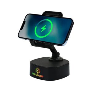 Wireless Fast Charger 15W with BT Speaker and RGB LED Logo