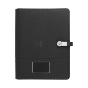 Wireless Powerbank Portfolio with USB & Light up Logo – 8000 mAh
