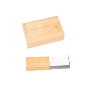 Wooden Crystal USB Flash Drive