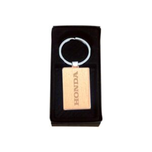 Wooden Rectangle Keychain