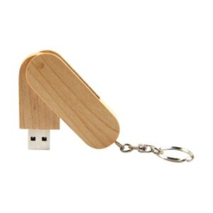 Wooden Swivel USB Flash Drive