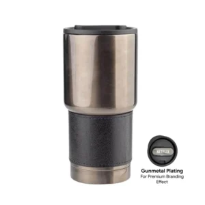 ZORVO – Vacuum Insulated Stainless Steel Tumbler with PU Sleeve (530ml)