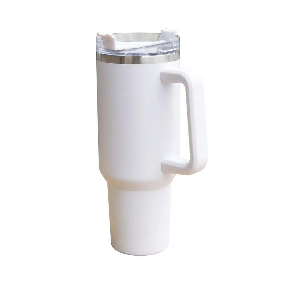 zyra vacuum insulated stainless steel travel tumbler with handle lid straw white 1 ZYRA - Vacuum Insulated Stainless Steel Travel Tumbler with Handle, Lid & Straw (900ml) - Image 3